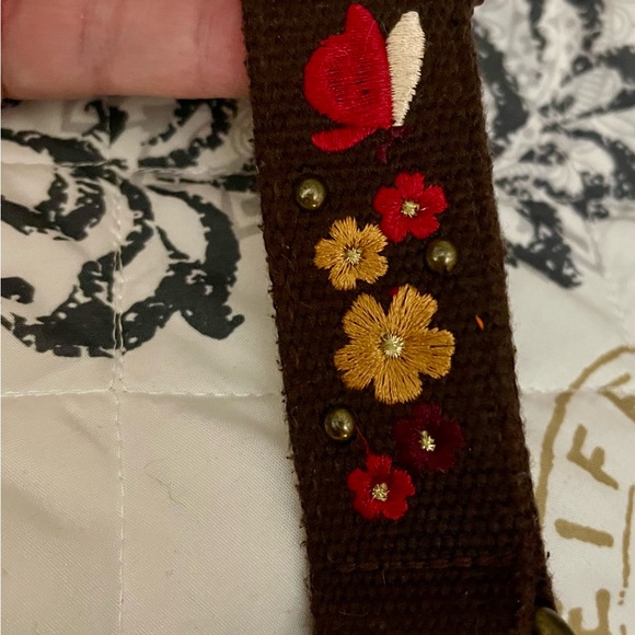 Sakroots Womens  Crossbody Bag Purse Multi-color Red Teal Purple Gold - Picture 3 of 9